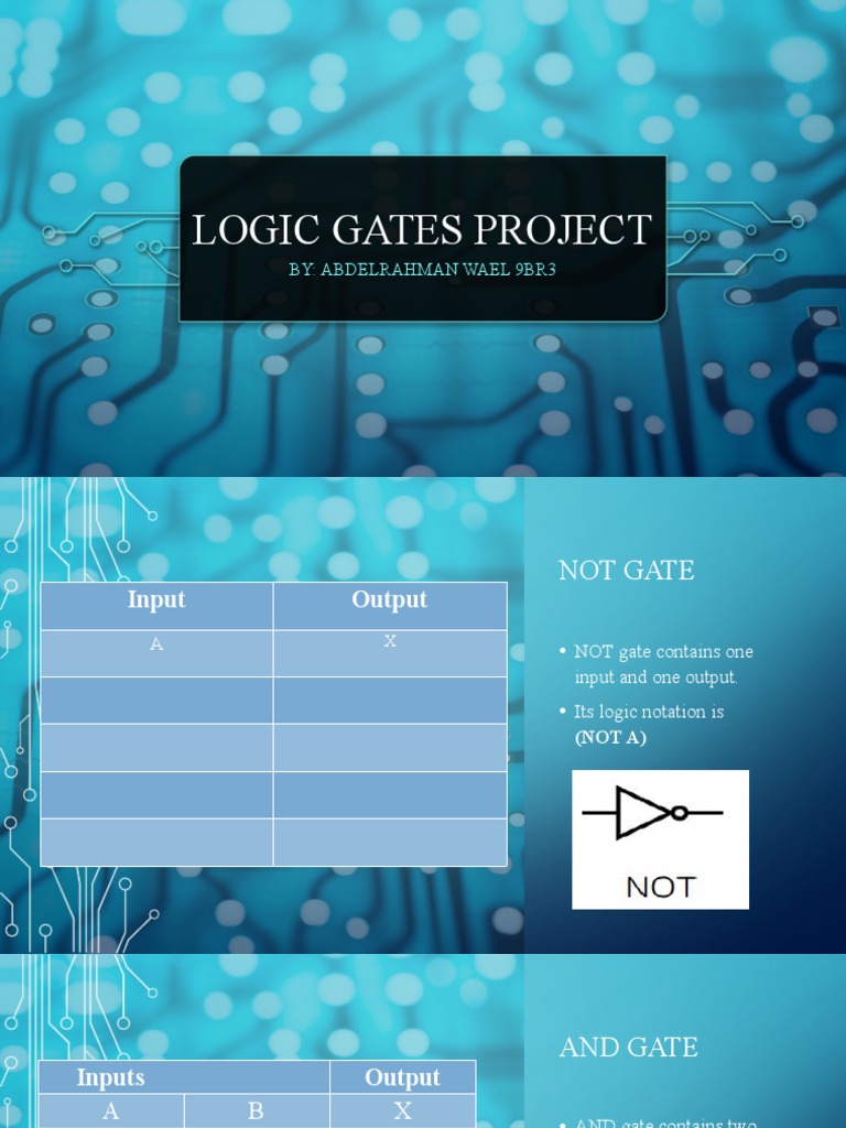 Logic Gates Project | PDF