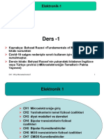 Elektronik 1 Ders 1