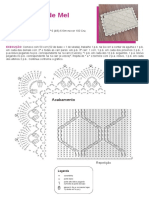 PDF Receita Tapete de Crochê Favo de Mel Sandra Brum