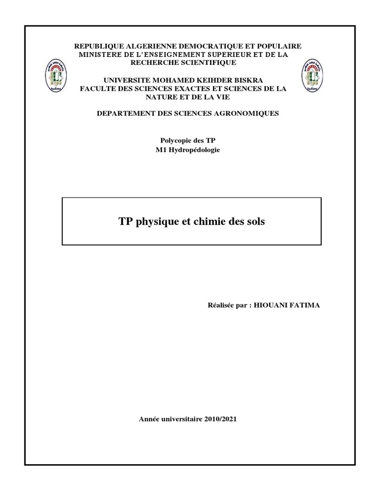 pH des sols et de l'eau en agronomie PDF Ph Calcaire — free download