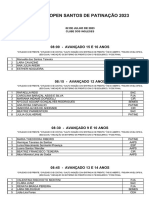 Final - 5 Ordem de Saída Open 2023