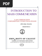 Introduction To Mass Communication Mass