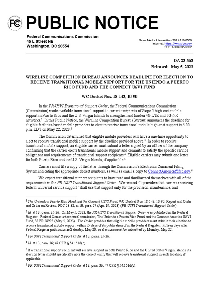 public-notice-federal-communications-commission-45-l-street-ne