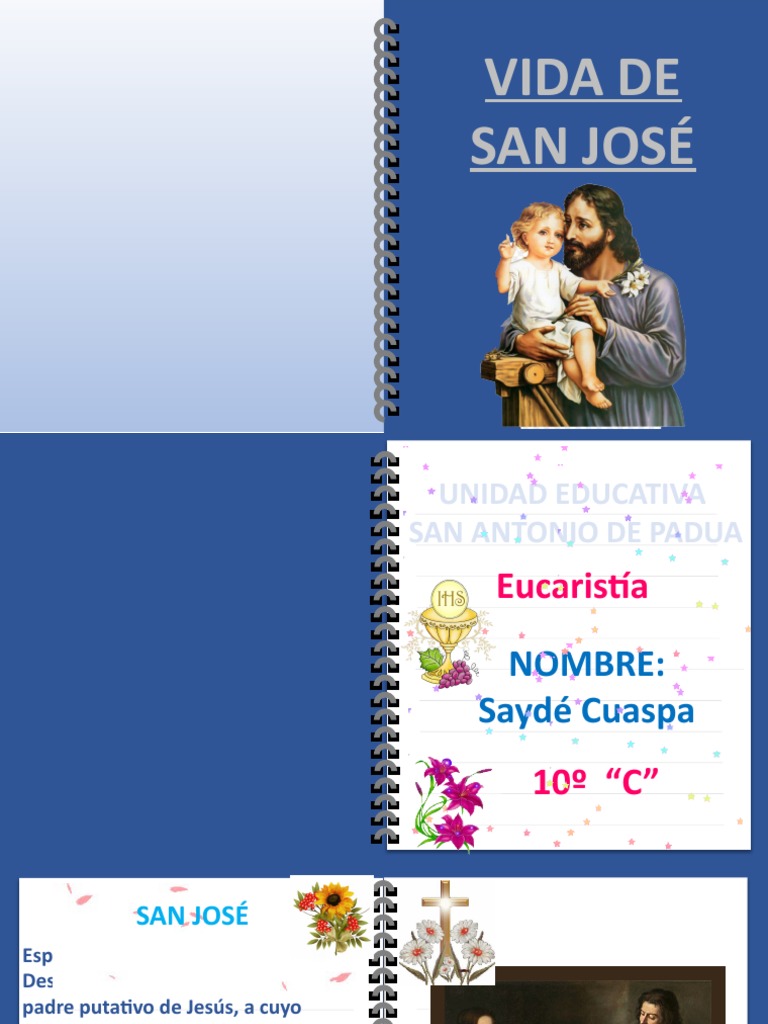 Vida y legado de San José | PDF | San José | María, madre de Jesús
