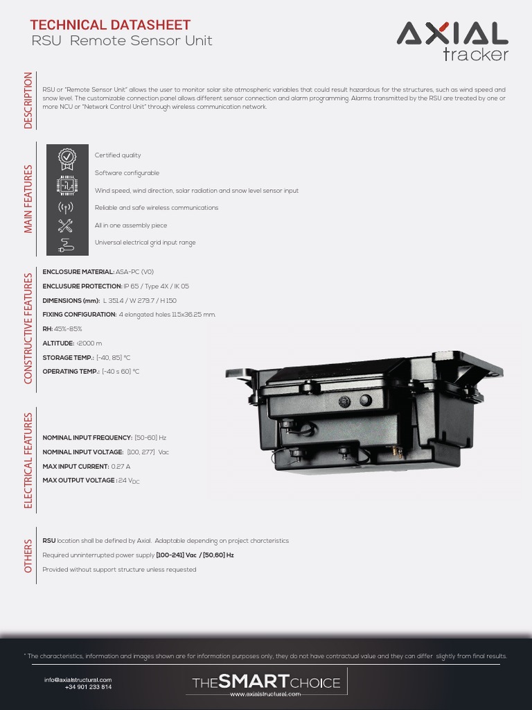 Tech datasheet rsu pdf
