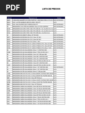 Lista de Precios Cedis | PDF | Sector secundario de la