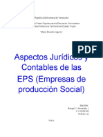 Aspectos Jurídicos y Contables de Las EPS (Empresas de Producción Social)