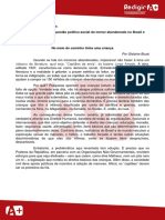 Dissertação-Modelo Tema: Menor Abandonado. Proposta de Redação: A Questão Político-Social Do Menor Abandonado No Brasil e No Mundo