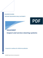 SIAUE3007 Inspect and Service Steering Systems.