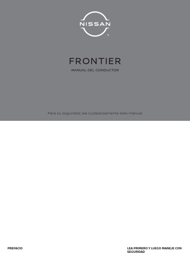 2012 NISSAN FRONTIER OWNER S MANUAL visual data 7