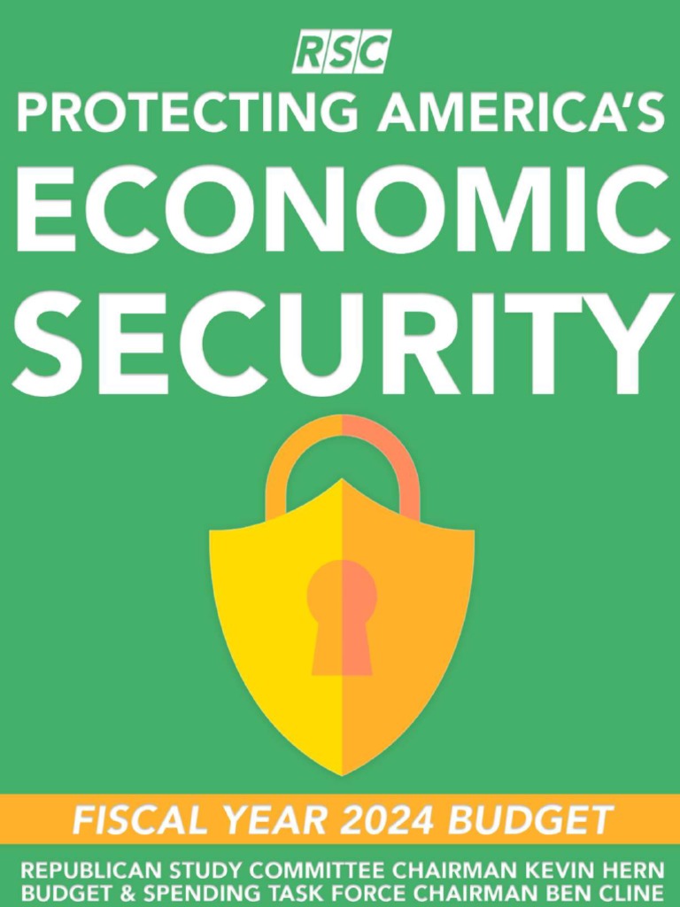 2024 Republican Study Committee Budget PDF Taxes Joe Biden