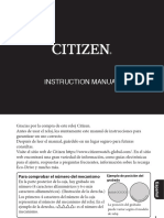 Manual Reloj Citizen