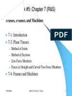 Statics #5 - (Ch7) Trusses, Frames, and Machines