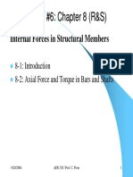 Statics #6 - (Ch8) Internal Forces in Structural Members