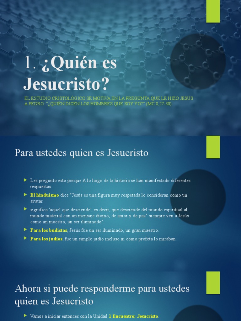 Unidad 1 Quien Es Jesucristo | PDF | Jesús | La resurrección de Jesús