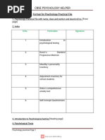 Psychology Practical File Class Xii