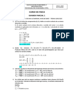 Examen Parcial 01 A1 - Física