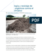 Agroecología y Reciclaje de Residuos Orgánicos Contra El Cambio Climático