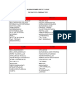 Jadwal Piket