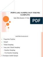 Pertemuan 6 - Populasi, Sampel Dan Teknik Sampling