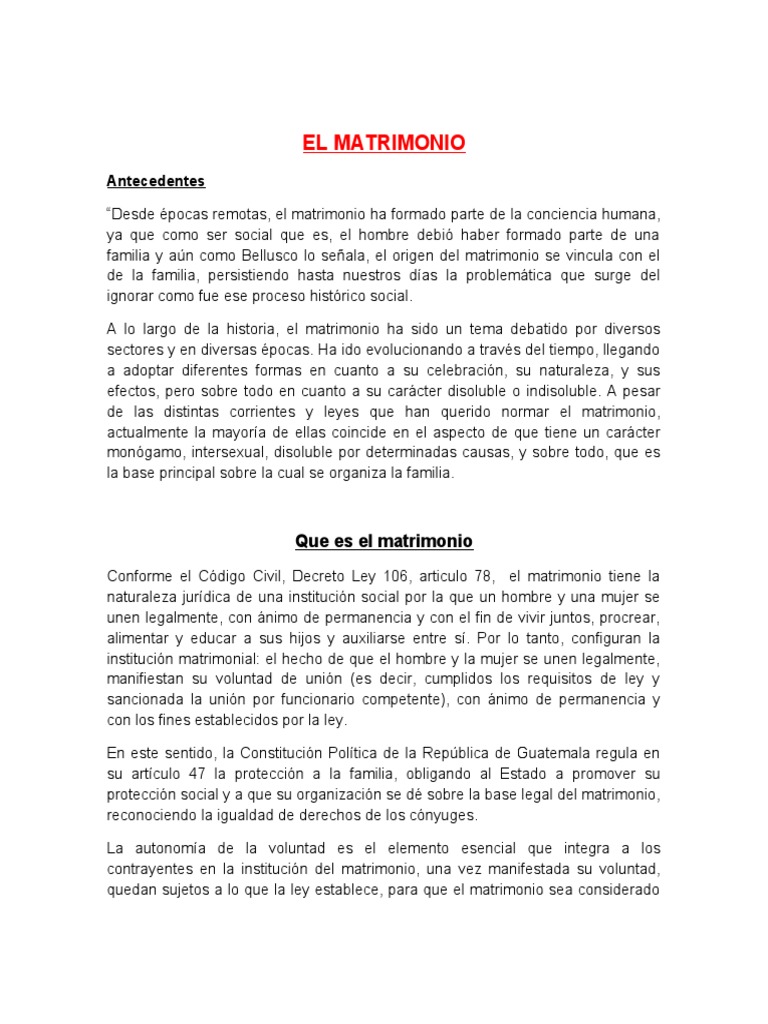 Matrimonio Civil | PDF | Matrimonio | Familia