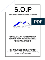 30) - SOP - MPT-SMKP - 31.1-10 - Pengelolaan Pekerja Pada Tempat Yang Memiliki Risiko Kesehatan Tinggi