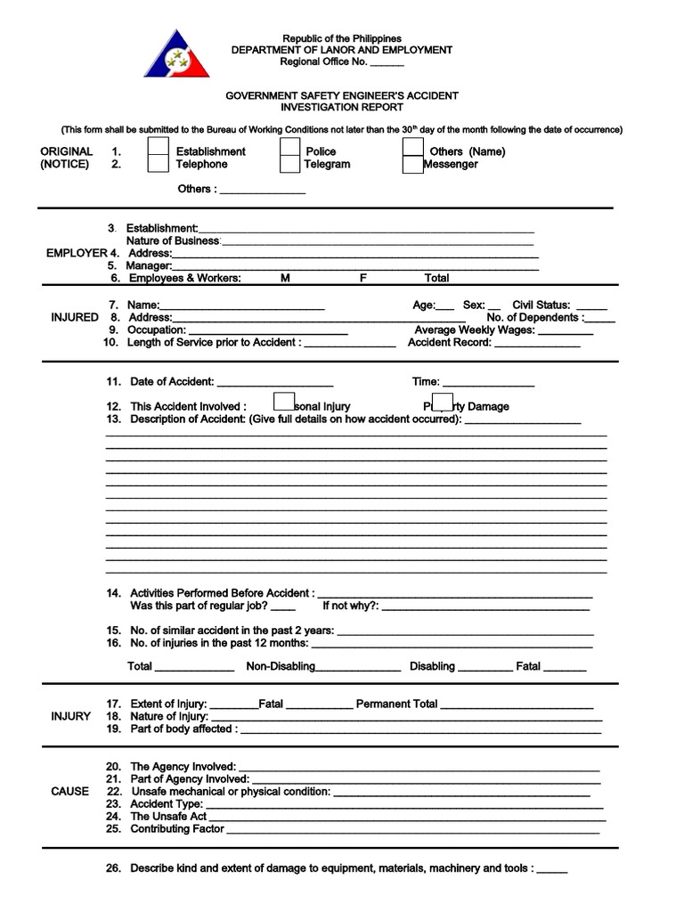 Work Alert Form Ip 6a 1 PDF Employment Occupational Safety And Health