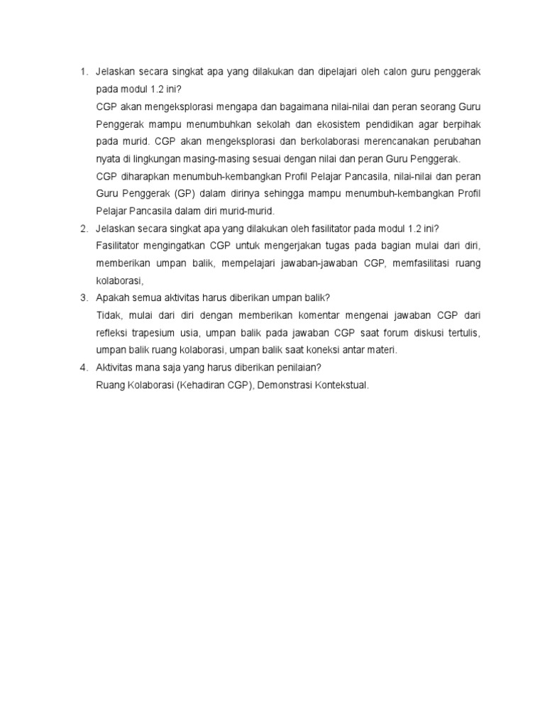 Peran Guru Penggerak dalam Pendidikan | PDF | Karier & Perkembangan