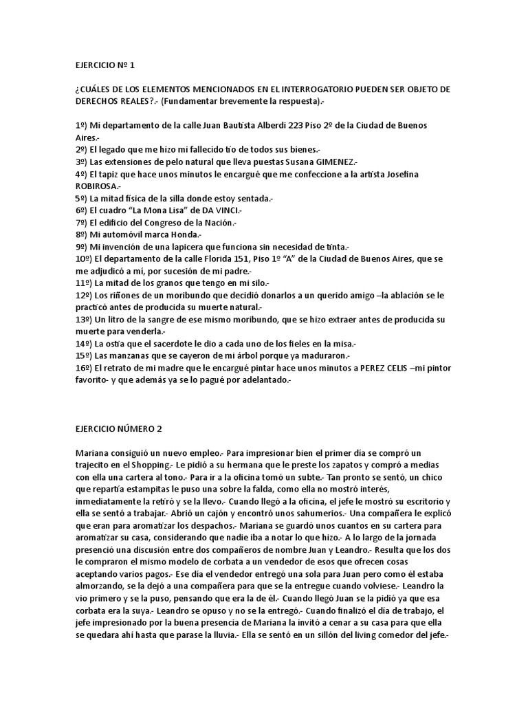 EJERCICIO #1 Kiper Repun | PDF | Propiedad | Ley común