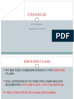 CHANGE (1) ENGLISH 3 Mariel Tapia