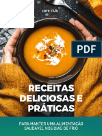 Ebook Receitas Deliciosas e Práticas para Dias de Frio Nutrição Care Club