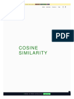 Cosine Similarity