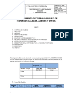 Procedimiento Pavimentos de Hormigon S Y L