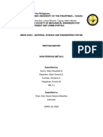 Non Ferrous-Metal - Group-2 - Written-Report - ME3