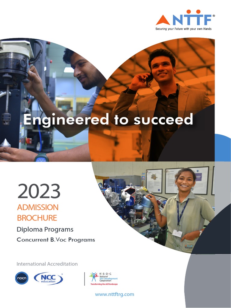 NTTF Admission Brochure 2023-2026 | PDF | University And College ...