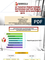 Bawaslu - Pengawasan Pemutakhiran Data Dan Daftar Pemilih Pilkada 2018 Dan Pemilu 2019