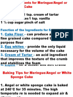 Basic Ingredients For Meringue or AngelFood Cake