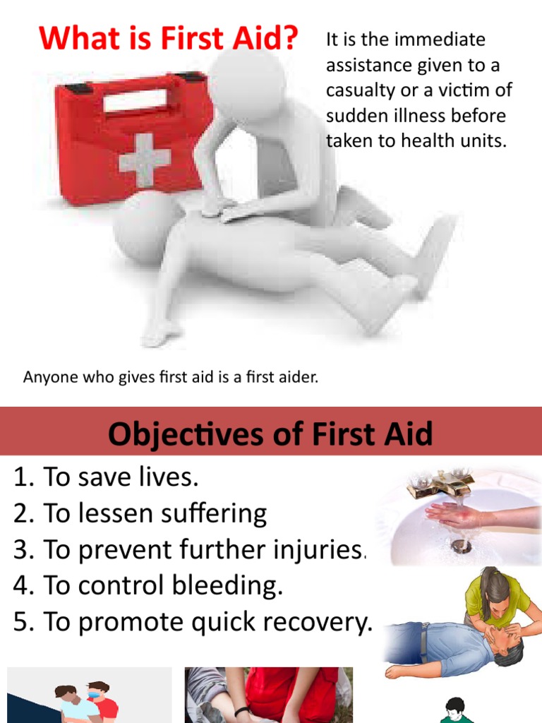 First Aid Lesson PDF First Aid Wound