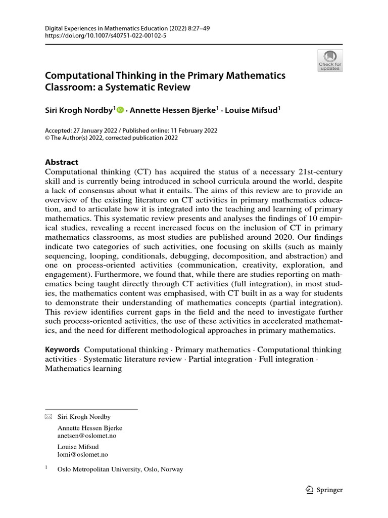 Complete Mathematics Classroom