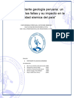 La Inquietante Geología Peruana - Un Análisis de Las Fallas y Su Impacto en La Actividad Sísmica Del País