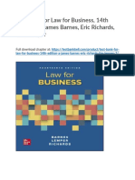 Test Bank For Law For Business 14th Edition A James Barnes Eric Richards Tim Lemper 2