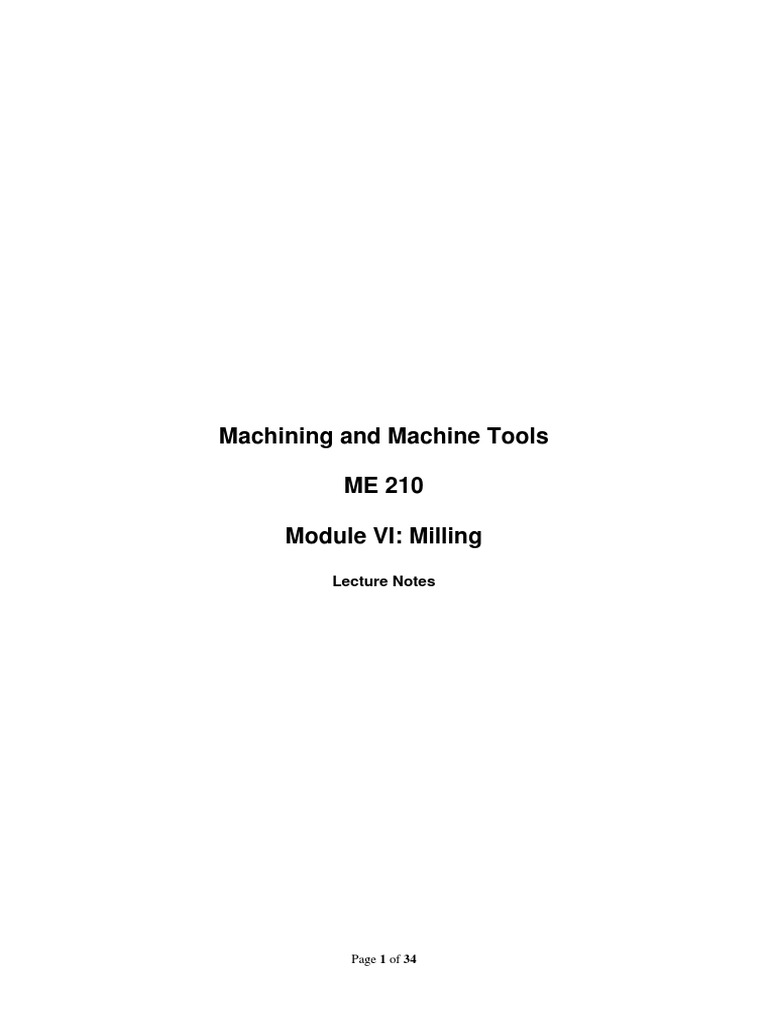 Machining and Tools 6 PDF | PDF | Machining | Gear