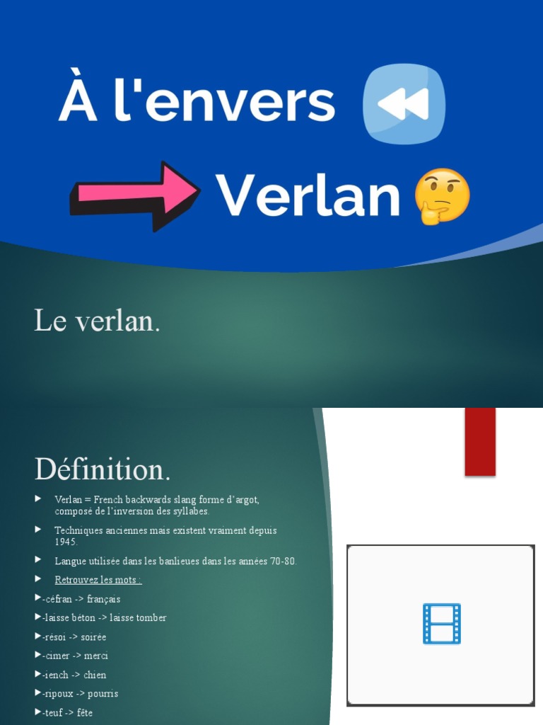 Introduction au Verlan Français | PDF | Poésie
