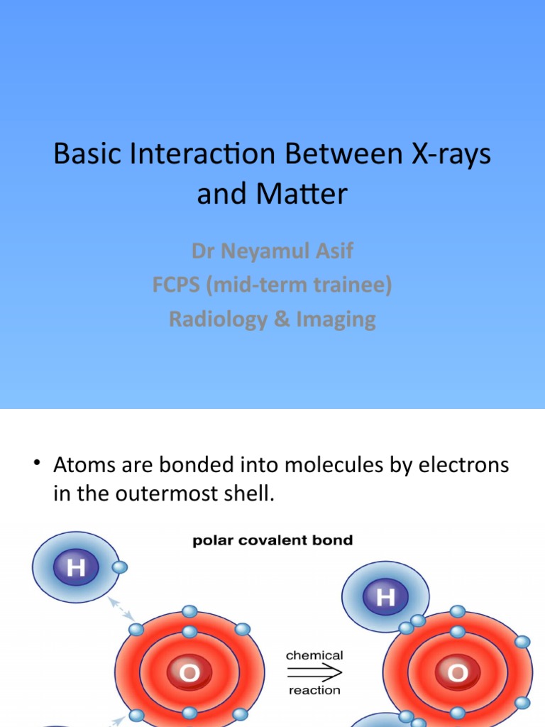 Basic Interaction Between XRays and Matter PDF Electron