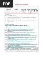 IT Information Security Syllabus