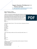 Test Bank For Organic Chemistry 7th Edition by L G Wade JR Test Bank