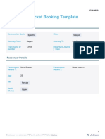 Rail Ticket Booking Template - Jotform PDF Editor