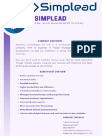 Simplead CRM by Pasenture