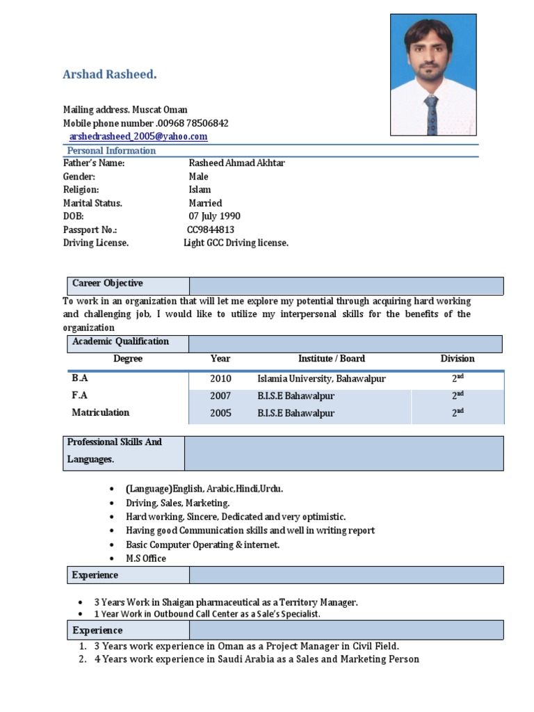 Arshad CV 2024. PDF