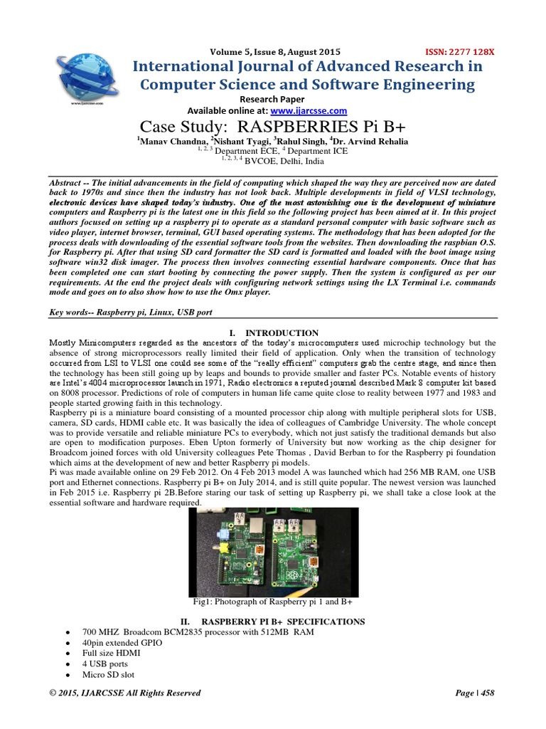 Setting Up Raspberry Pi B+ as PC | PDF | Raspberry Pi | Operating System